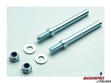 Oś podwozia z gwintem śr. 4mm (2) / GF-2167-001
