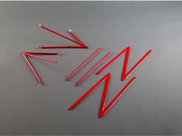 Fokker D7: Zestaw stalowych wsporników skrzydeł Fokker D7: Zestaw stalowych wsporników skrzydeł / HAN289012