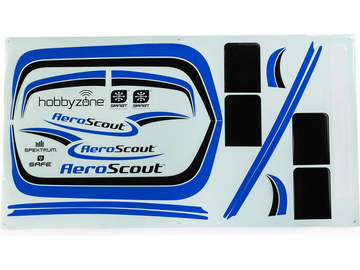 Hobbyzone naklejki niebieskie: Aeroscout 1,1m Hobbyzone naklejki niebieskie: Aeroscout 1,1m / HBZ-4027