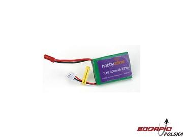 Akumulator LiPol 7.4V 300mAh: Mini Cub Akumulator LiPol 7.4V 300mAh: Mini Cub / HBZ1017