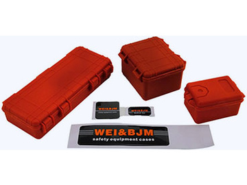 H-Speed pudełka różne wielkości 1:10 czerwone (zestaw 3 szt) / HSPY021