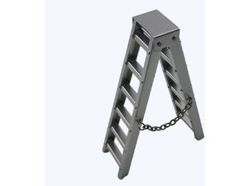 H-Speed drabina aluminiowa 100mm 1:18 srebrna / HSPY066