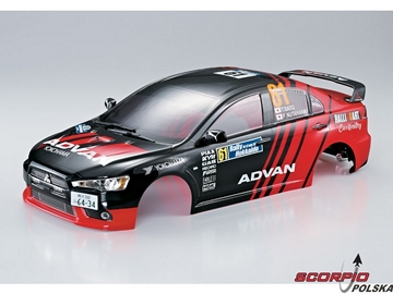 Killerbody karoseria 1:10 Lancer EVO X Rally Killerbody karoseria 1:10 Lancer EVO X Rally / KB48002