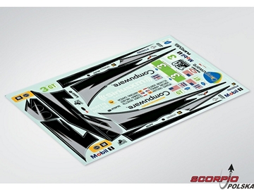 Killerbody Corvette GT2 1:10 - naklejki Killerbody Corvette GT2 1:10 - naklejki / KB48019