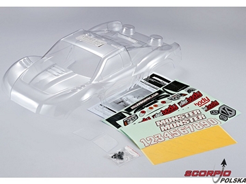 Killerbody karoseria 1:10 SCT Monster przeźroczysta / KB48033