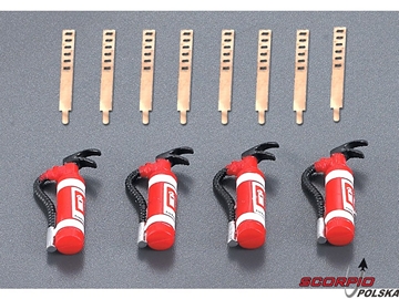 Killerbody SCT 1:10 - gaśnica (4) / KB48052