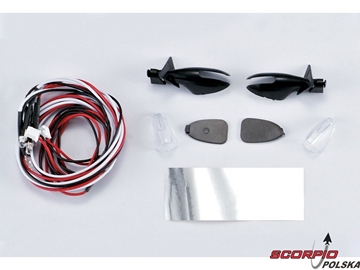 Killerbody lusterka wsteczne Touring z oświetleniem LED / KB48060