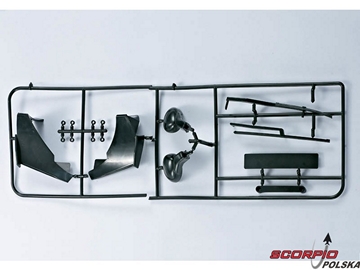 Killerbody Alfa Romeo 8C 1:7 - elementy plastikowe / KB48088