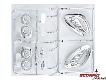 Killerbody Corvette GT2 1:7 - części chromowane / KB48089