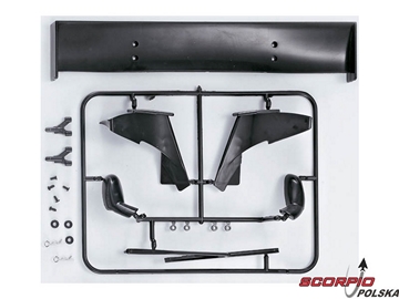 Killerbody Corvette GT2 1:7 - elementy plastikowe / KB48090