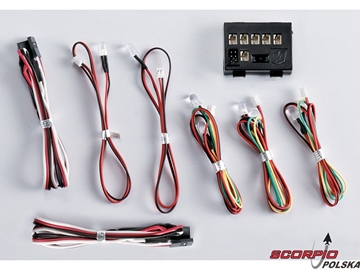 Killerbody zestaw oświetlenia 1:10 8 LED z jednostką sterującą / KB48100