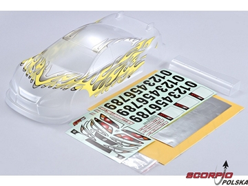 Killerbody karoseria Touring 1:10 żółte naklejki Killerbody karoseria Touring 1:10 żółte naklejki / KB48106