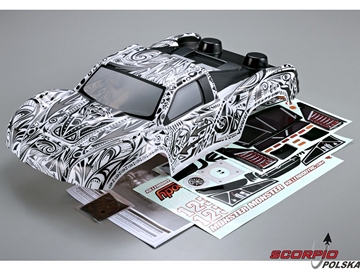 Killerbody karoseria 1:10 SCT Monster Tatto z naklejkami / KB48165