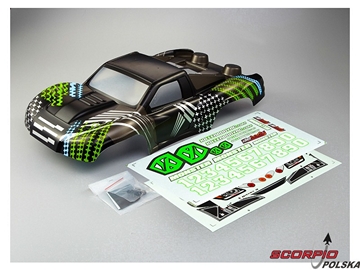 SCT Monster 1/10 - karoseria pomalowana Hulk, nakl SCT Monster 1/10 - karoseria pomalowana Hulk, nakl / KB48217