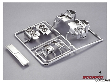 Killerbody Lancia Delta HF Integrale 1:10 - chromowane elementy / KB48292