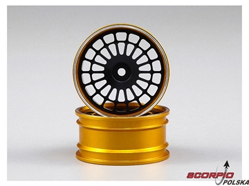 Killerbody Lancia Delta HF Integrale 1:10 - felgi aluminiowe czarne / KB48295BLK