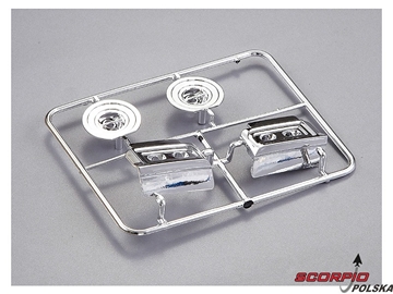 Killerbody Lancia Stratos 1:10 - elementy chromowane Killerbody Lancia Stratos 1:10 - elementy chromowane / KB48314