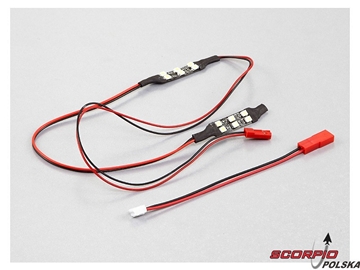 Killerbody Horri Bull 1:10 - zestaw oświetlenia osł przeciwsłonecznej 12 LED / KB48346