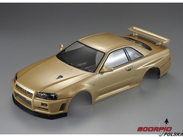 Killerbody karoseria 1:10 Nissan Skyline R34 złota / KB48645