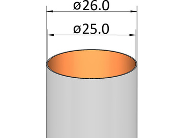 Klima Rurka papierowa 26x200mm / KL-202620000