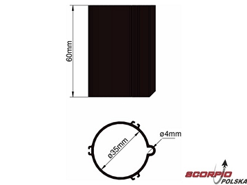 Klima Baza 35mm 3-stabilizatory czarna / KL-31035300