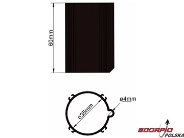Klima Baza 35mm 4-stabilizatory czarna / KL-31035400