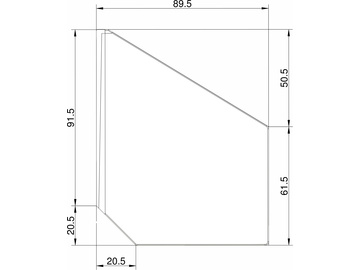 Klima Statecznik typ strzałka biały / KL-3209012