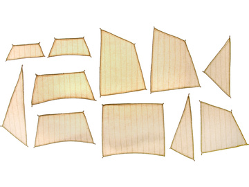 MAMOLI Alabama 1862 1:120 – zestaw żagli / KR-21753S