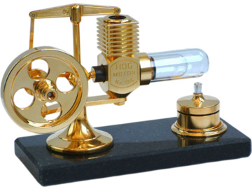 Krick Silnik Stirling duży złoty zmontowany / KR-22200