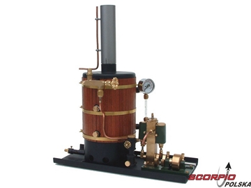 Krick Maszyna parowa Victor z pionowym kotłem Krick Maszyna parowa Victor z pionowym kotłem / KR-22302