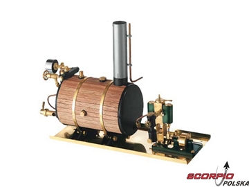 Krick Maszyna parowa Victor z poziomym kotłem Krick Maszyna parowa Victor z poziomym kotłem / KR-22303