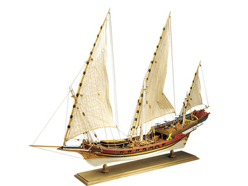 AMATI Sciabecco łódź piratów 1753 1:60 kit / KR-25027