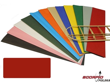 Krick papier poszyciowy czerwony 18g/m2 51x76cm (2) / KR-40363