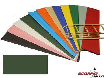 Krick papier poszyciowy ciemno zielony 18g/m2 51x76cm (2) / KR-40367