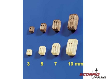 Krick Blok olinowania podwójny jasny 10mm (10) / KR-60967
