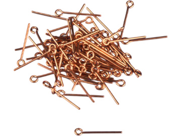 Krick Czopy z oczkiem miedziane 2x11mm (cca 100) / KR-61451
