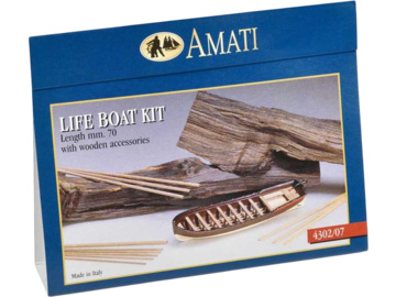 Krick Łódź sterowa drewno/metal 70mm / KR-62175