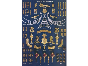 COREL Zestaw elementów odlewanych Wappen von Hamburg / KR-62428