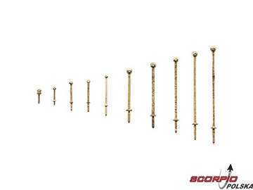 Krick Słupki balustrady 10mm 1x otwór (10) / KR-63031