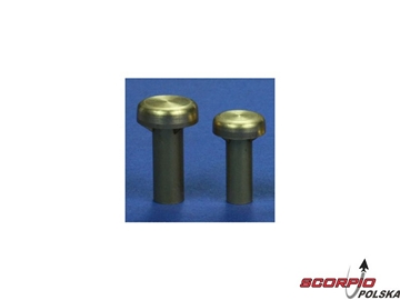 Krick Wentylator kołowy płaski mosiądz 8mm (2) / KR-63261
