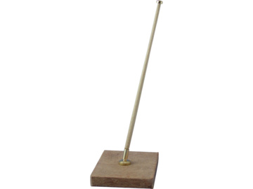 Krick Maszt flagowy pochylony drewno/mosiądz (2) / KR-63433