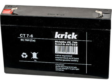Krick Akumulator ołowiowy 6V 7Ah / KR-667255
