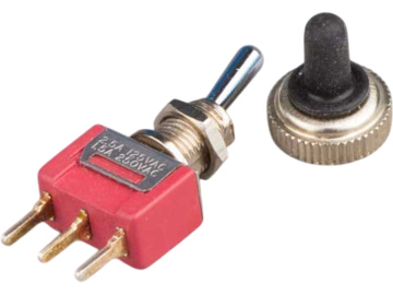 Krick przełącznik subminiaturowy On/Off z gumową osłoną / KR-79108