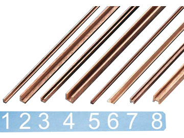 Krick Listwa orzech profil U 3x3x500(2) / KR-81634
