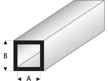 Raboesch profil ASA rurka kwadratowa 6x8x1000mm / KR-rb420-57