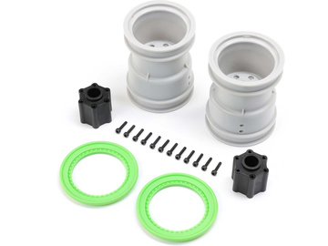 Losi koło 2.6", pierścień beadlock zielony (2): LMT 2.0 / LOS-1814