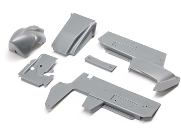 Losi panele karoserii srebrne: 22S Sprint Car / LOS-1889