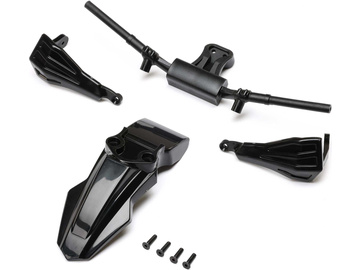 Losi błotnik, osłony rąk, kierownica, czarne: PM-SM Losi błotnik, osłony rąk, kierownica, czarne: PM-SM / LOS-2281