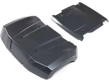 Losi maska i dach nadwozia, szary Gun Metal: 5IVE-T 3.0 / LOS-4347