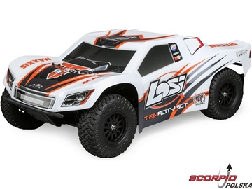 Losi Tenacity SCT 1:10 4WD AVC biały/pomarańczowy / LOS03010T2